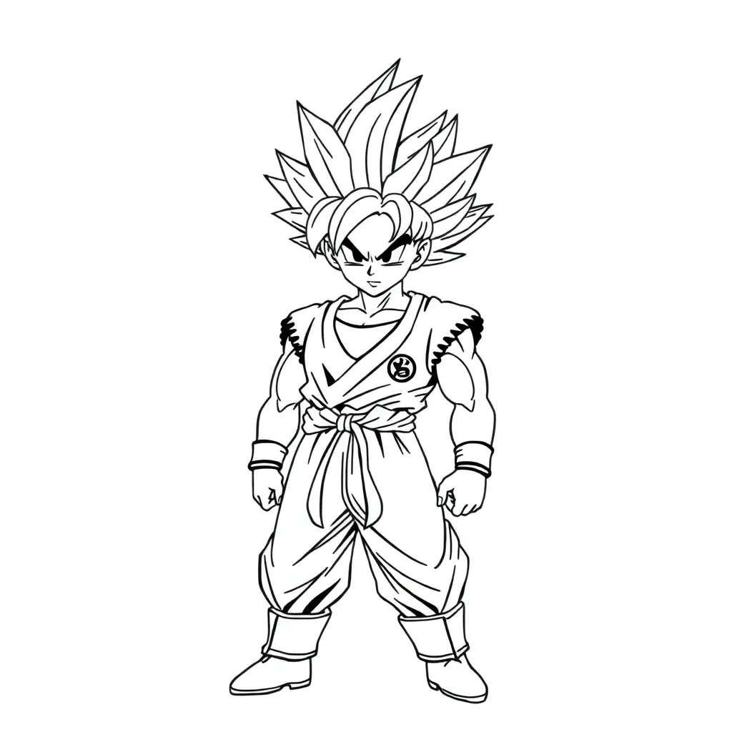 Goku coloring page