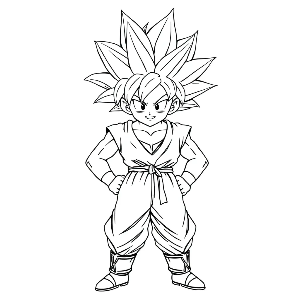 Goku coloring page