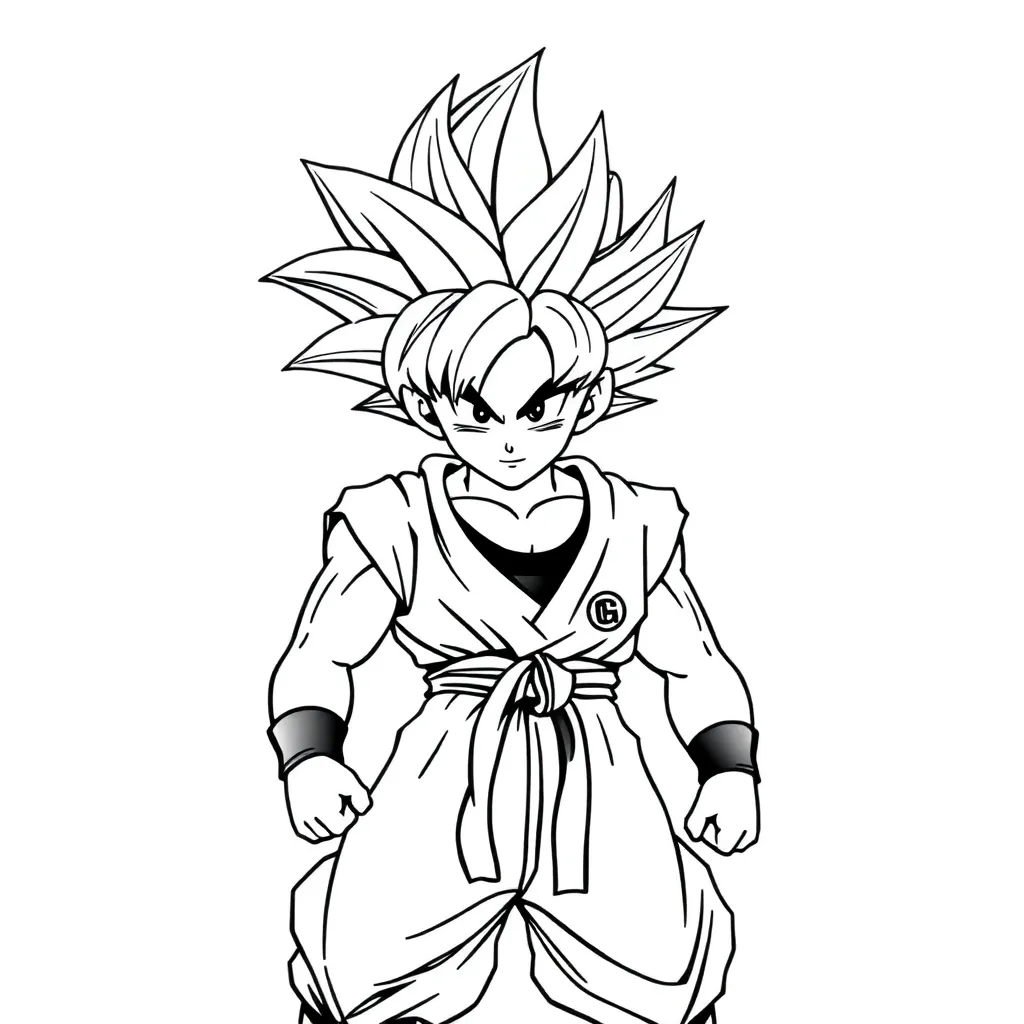 Goku coloring page