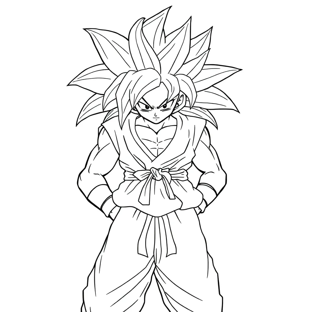 Goku coloring page