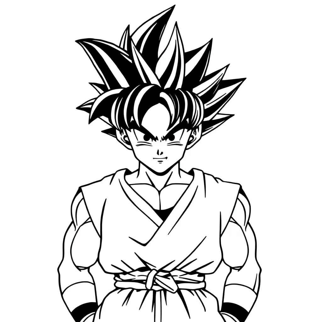 Goku coloring page