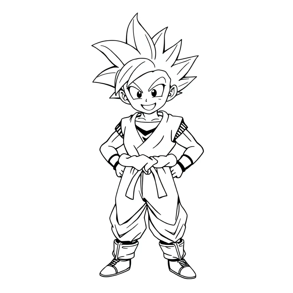 Goku coloring page