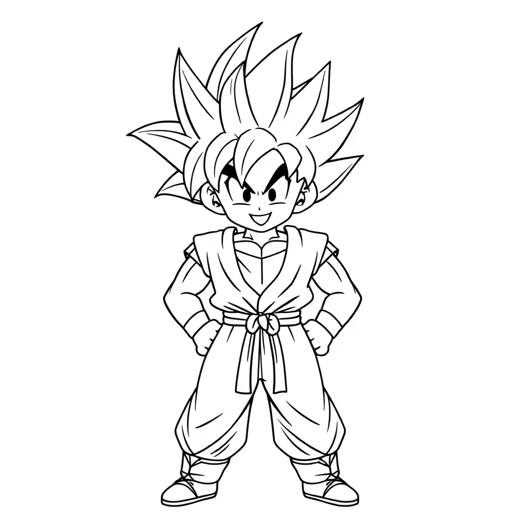 Goku coloring page
