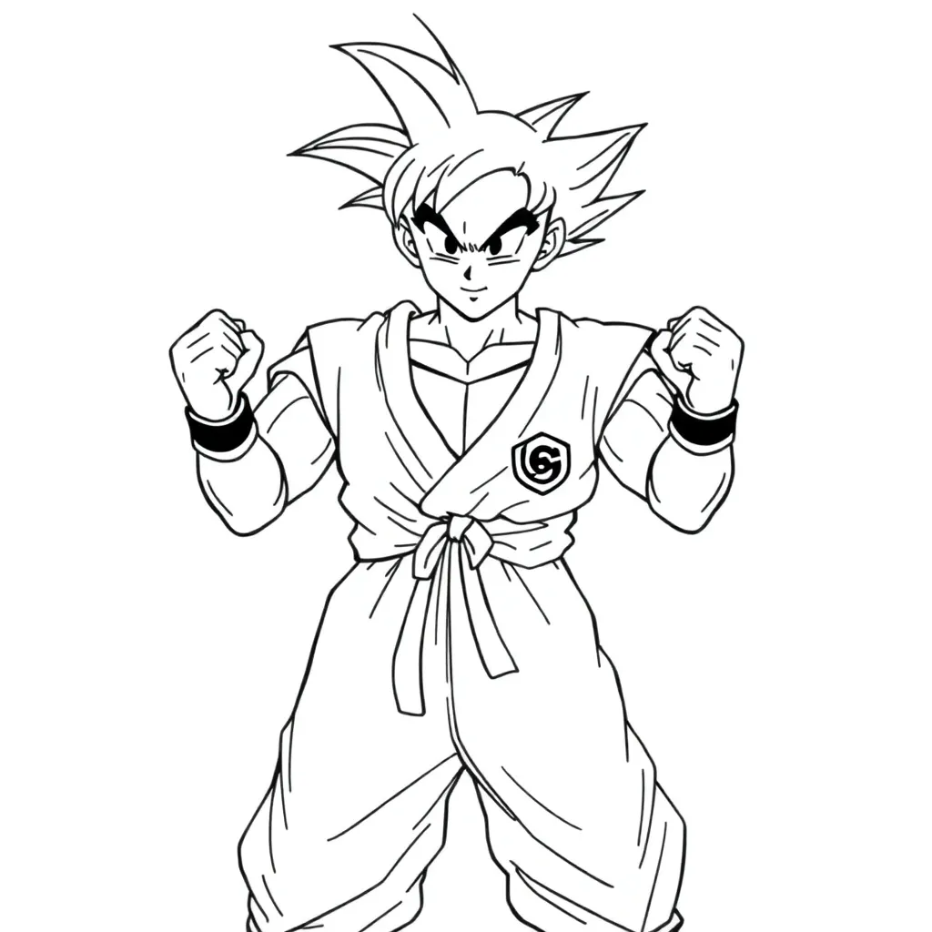 Goku coloring page