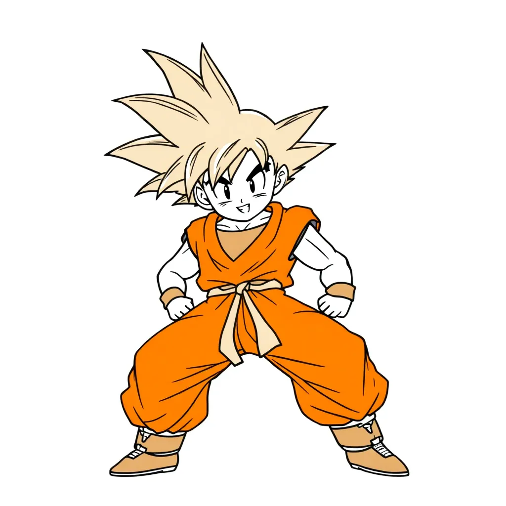 Goku coloring page