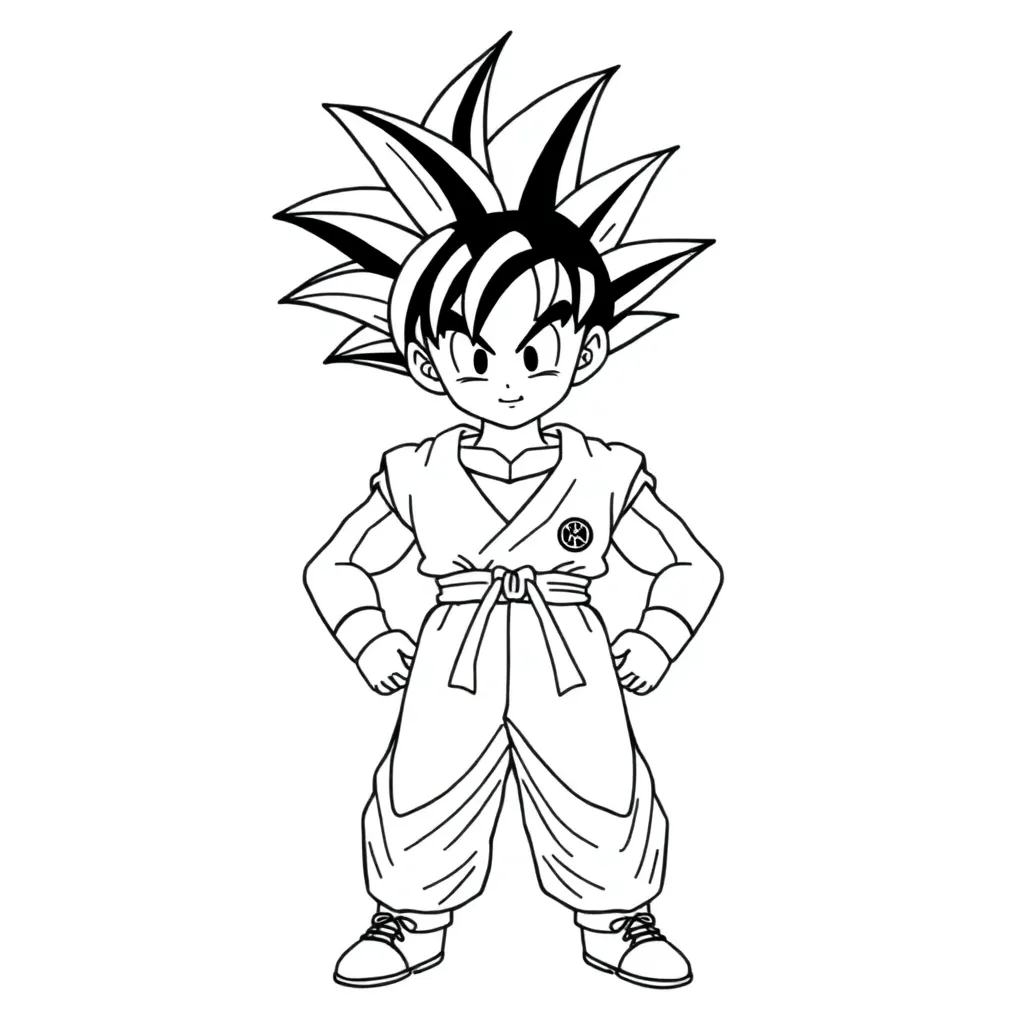 Goku coloring page