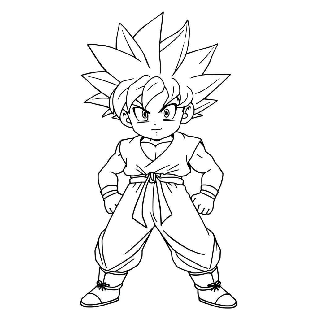 Goku coloring page
