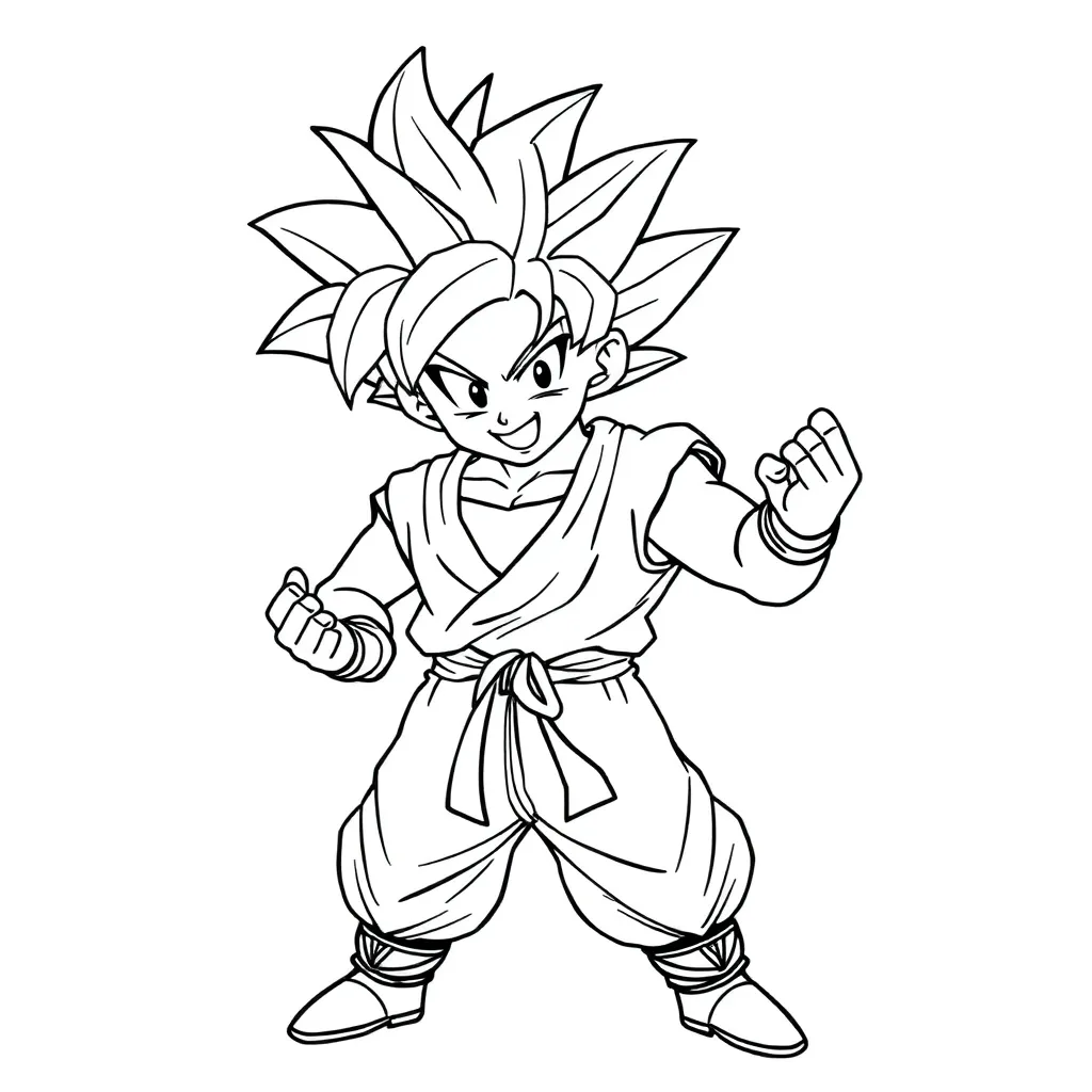 Goku coloring page
