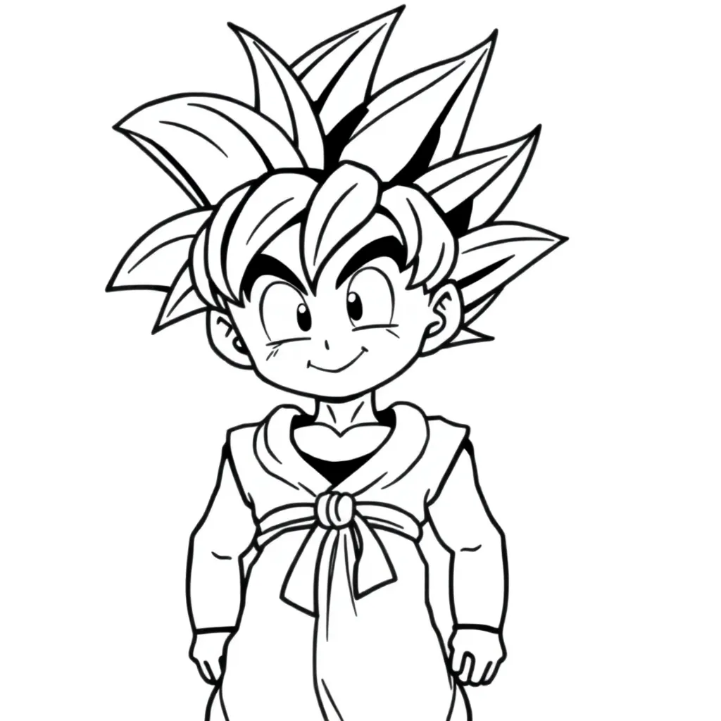 Goku coloring page