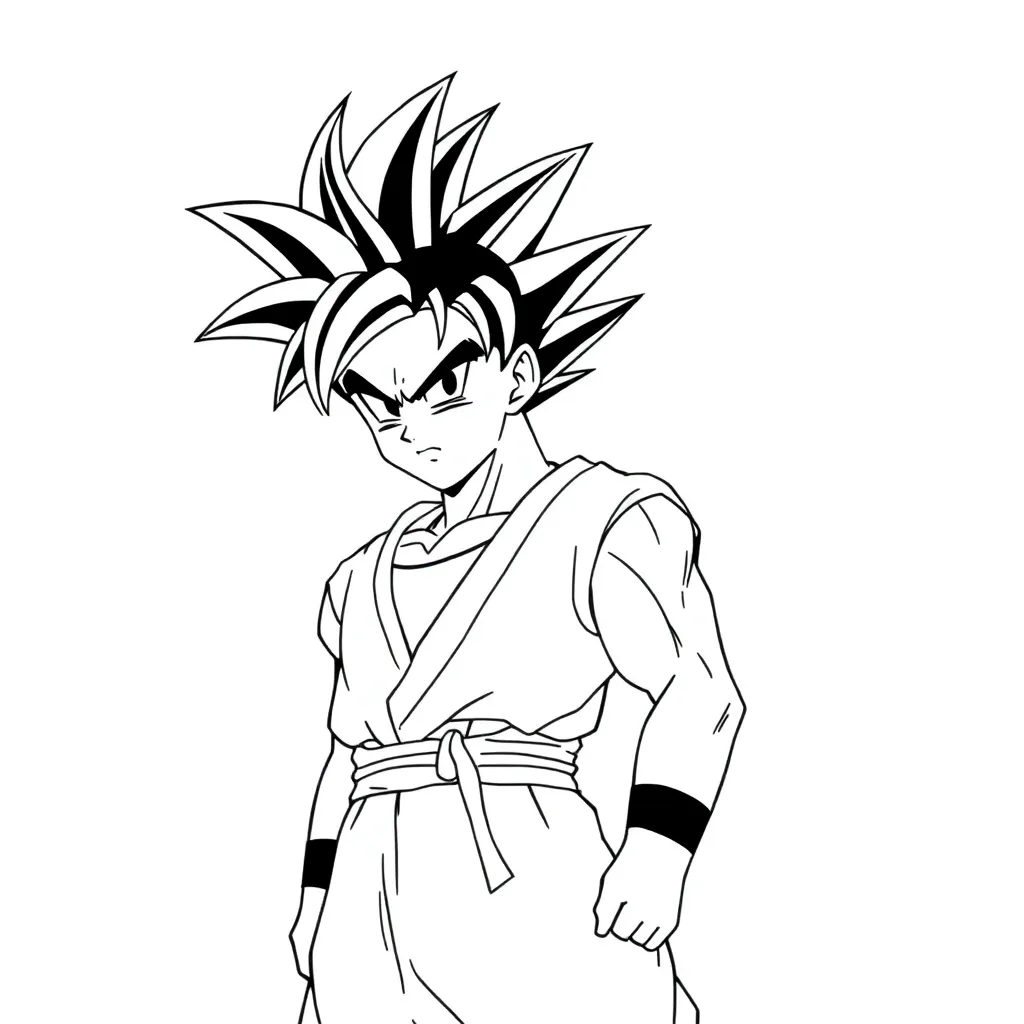 Goku coloring page