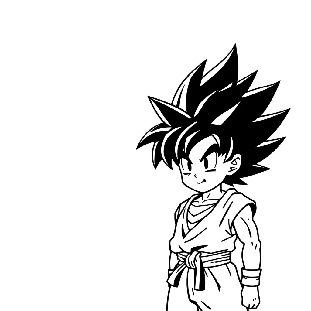Goku coloring page