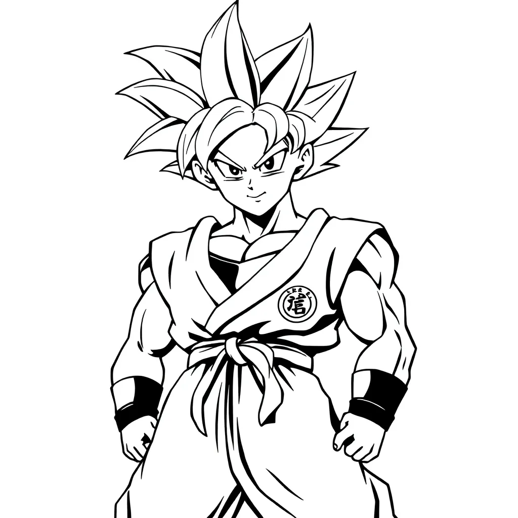 Goku coloring page