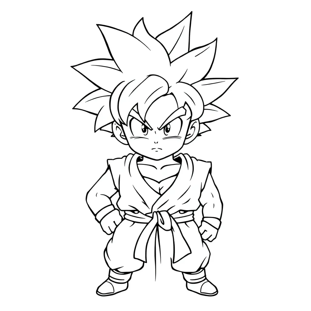 Goku coloring page