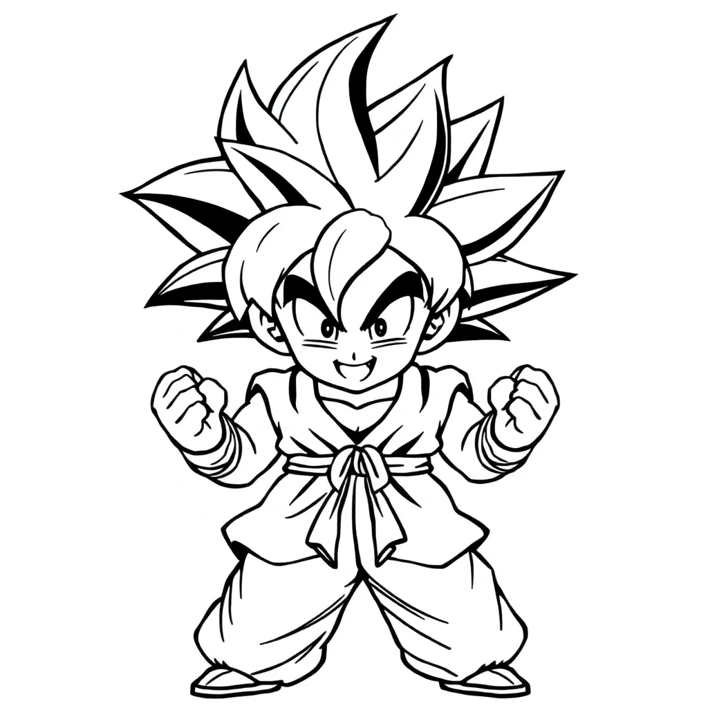 Goku coloring page