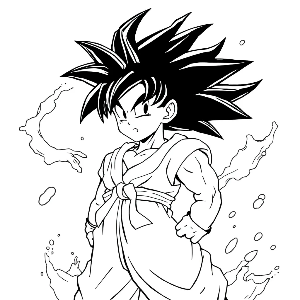 Goku coloring page