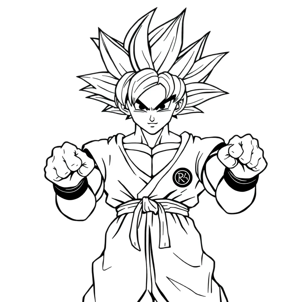 Goku coloring page