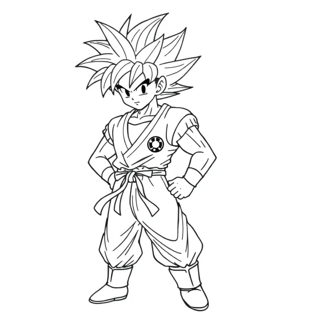 Goku coloring page