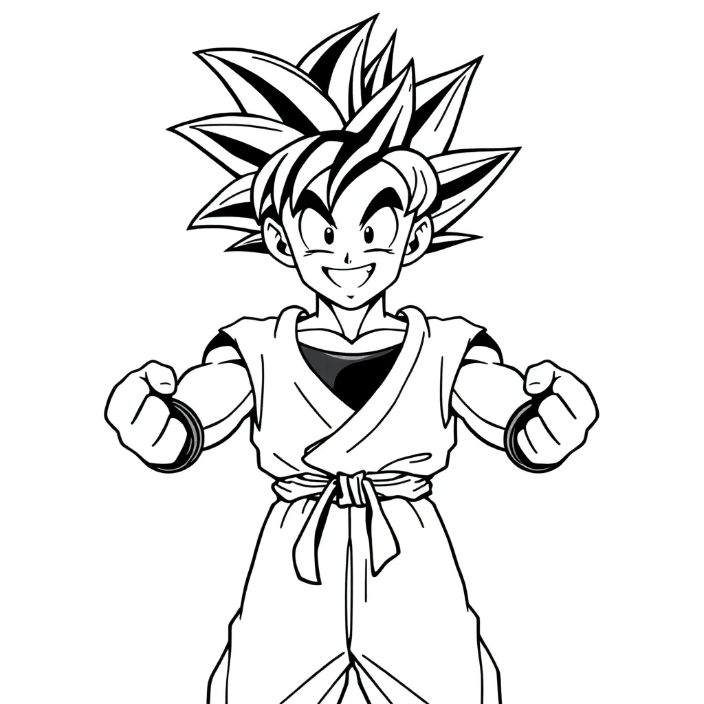 Goku coloring page