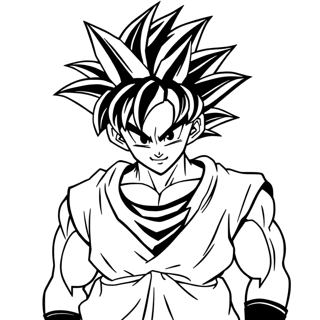 Goku coloring page