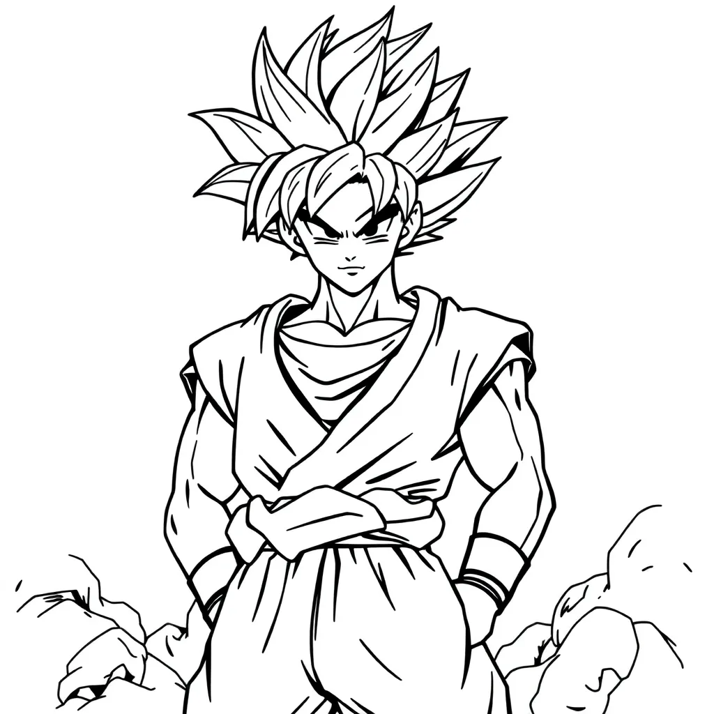 Goku coloring page