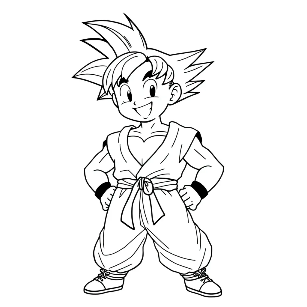 Goku coloring page