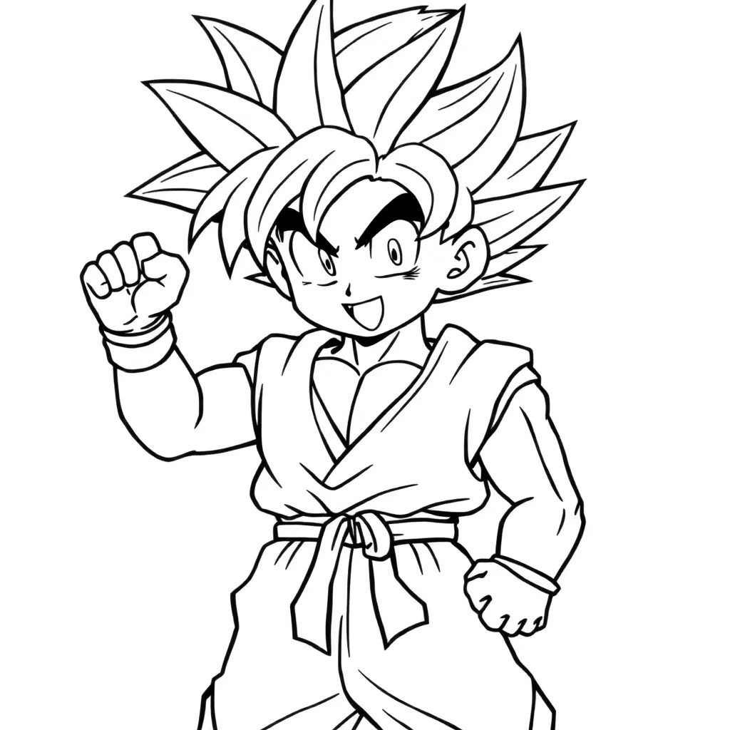 Goku coloring page
