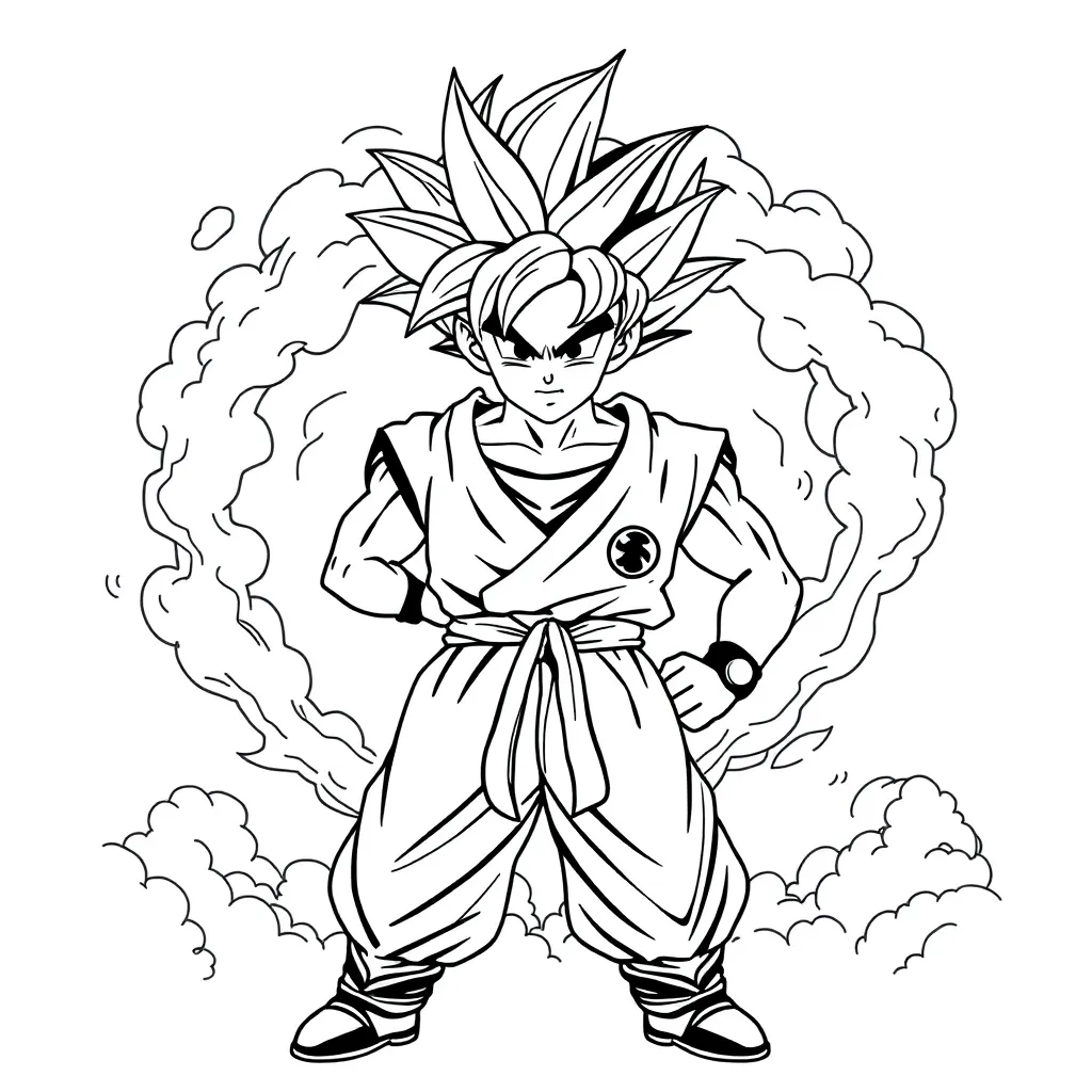 Goku coloring page