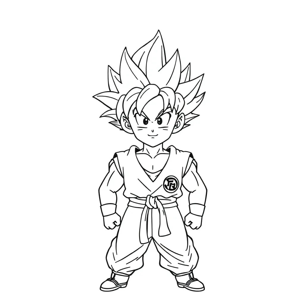 Goku coloring page