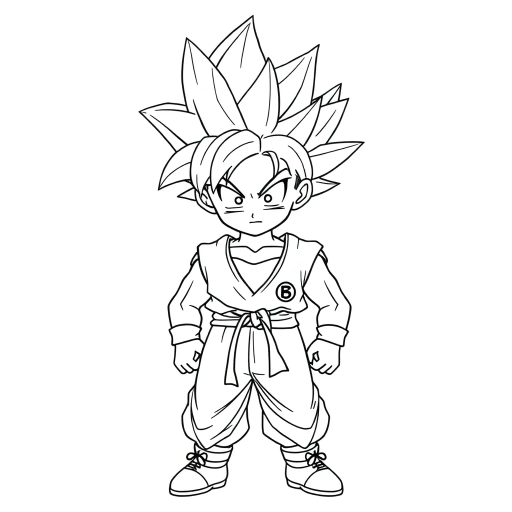 Goku coloring page