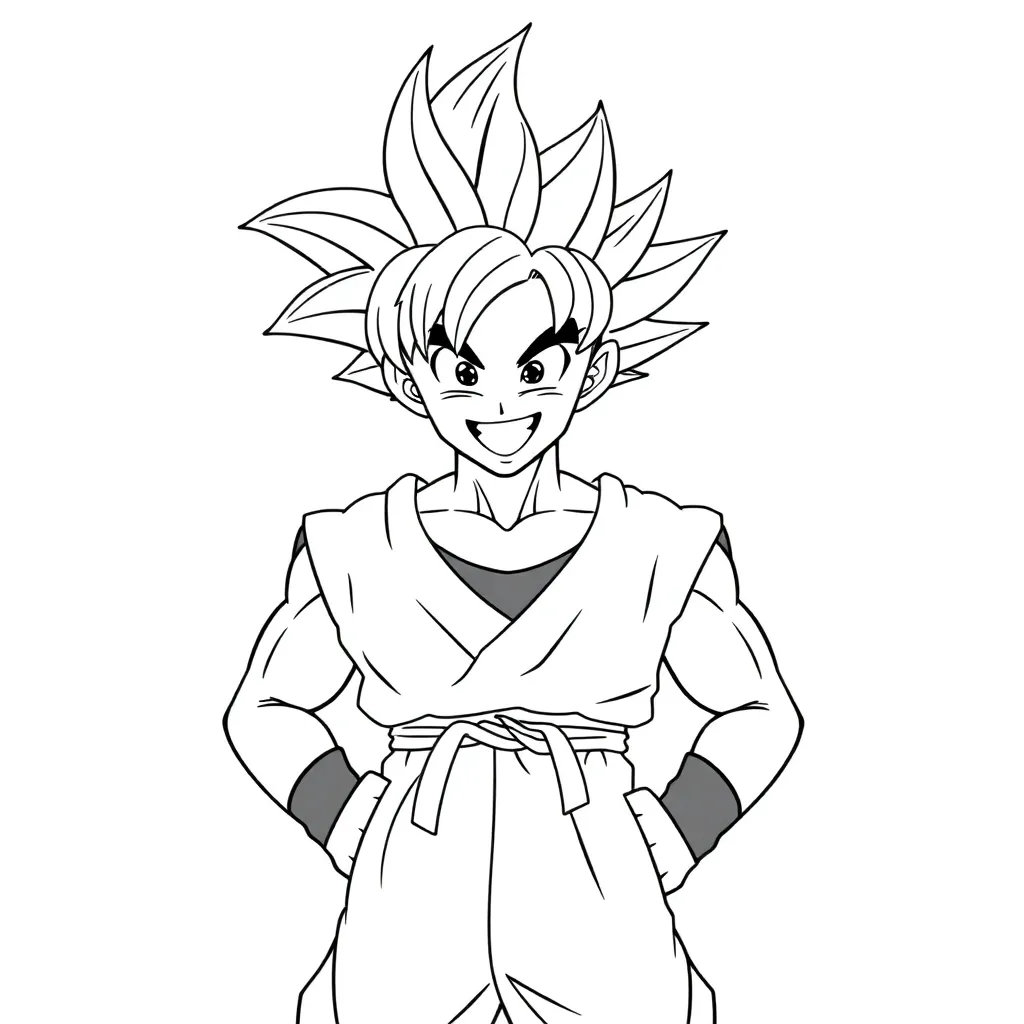 Goku coloring page