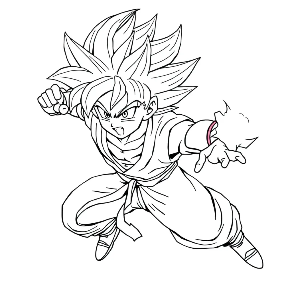 Goku coloring page