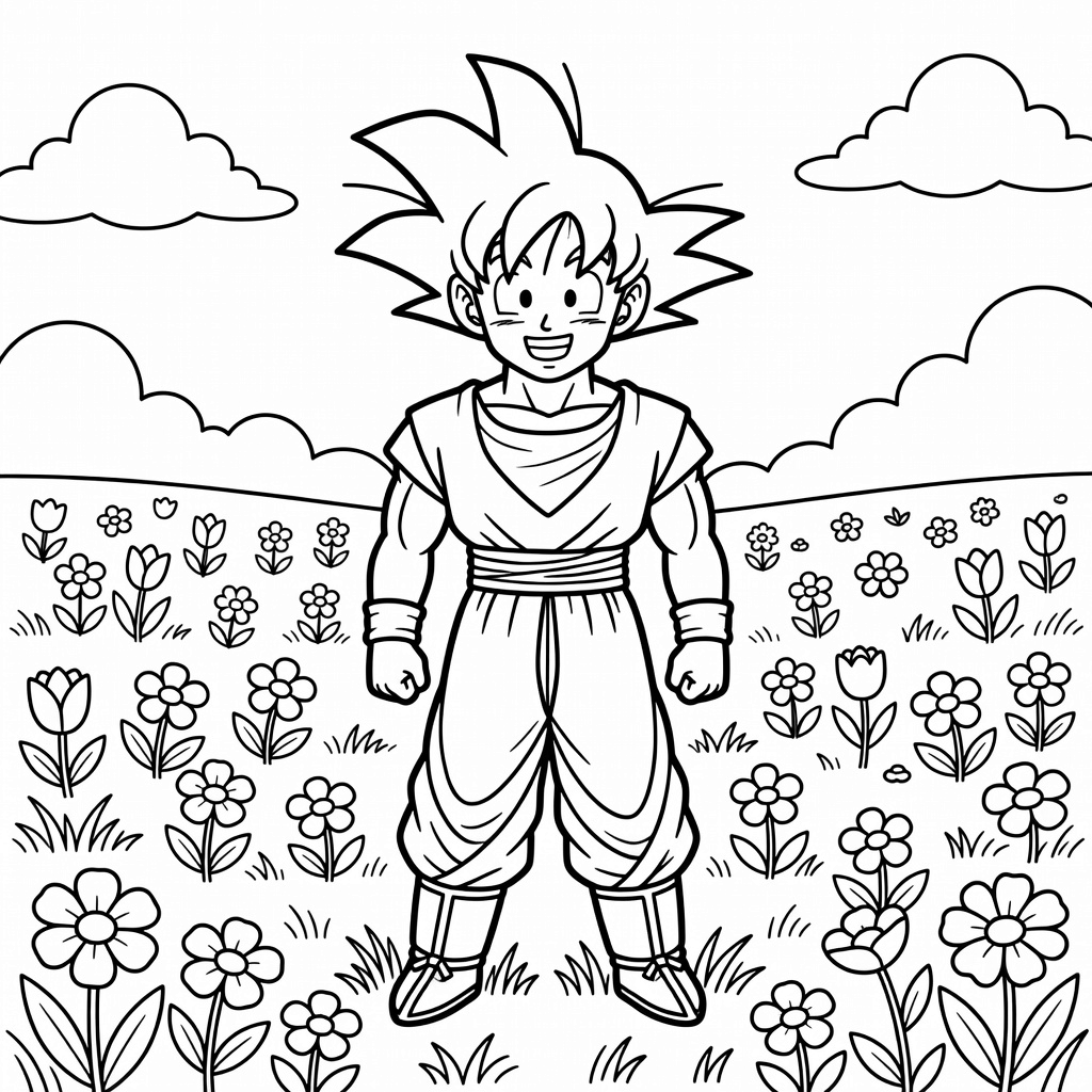 Goku coloring page