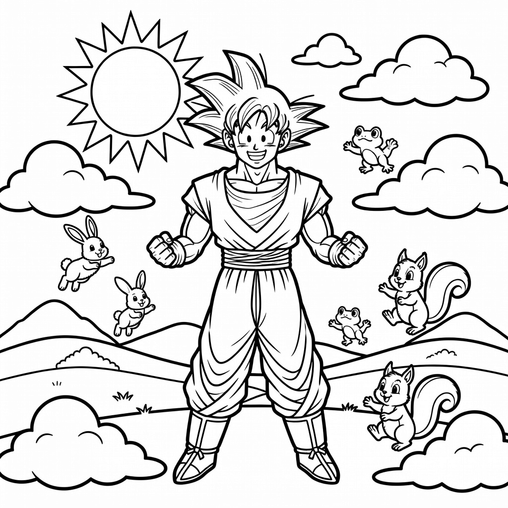 Goku coloring page