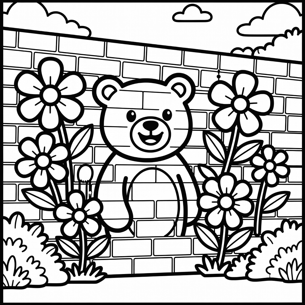 Graffiti coloring page