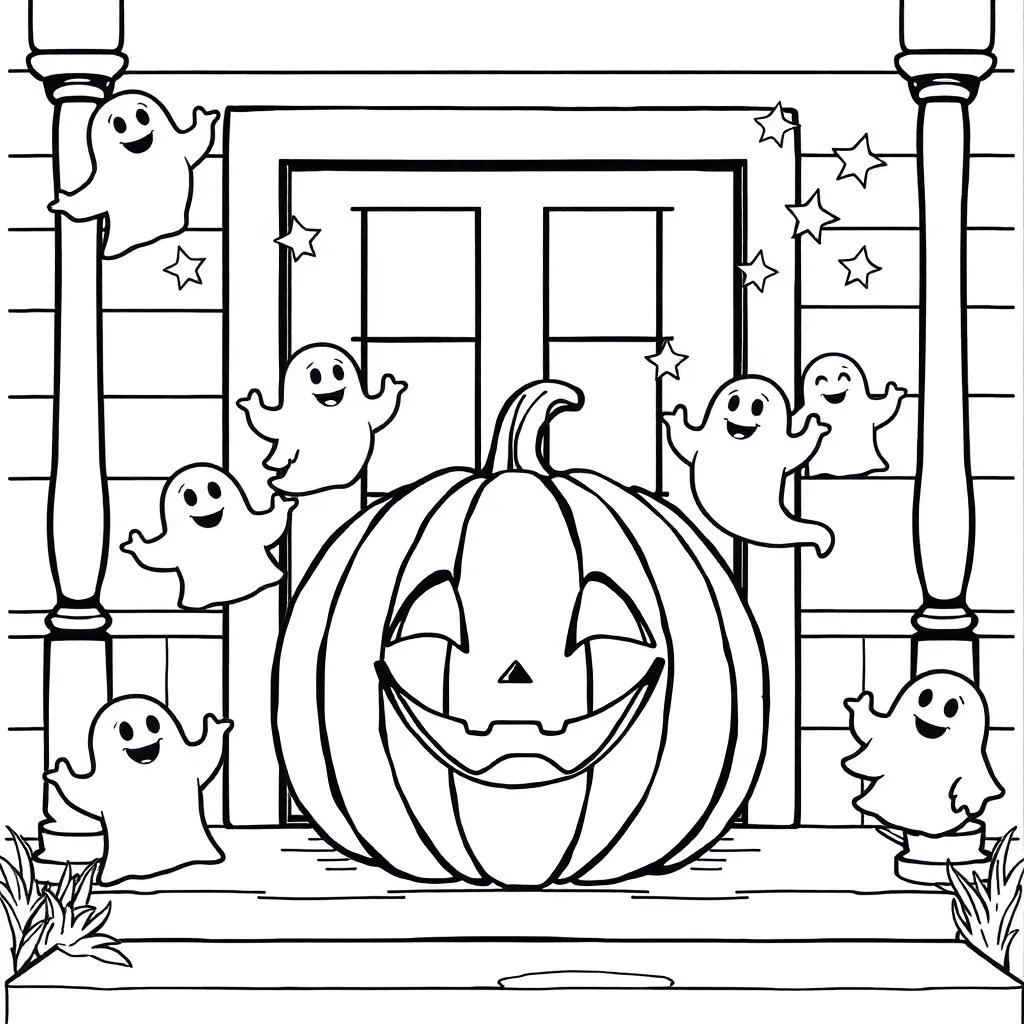 Halloween coloring page
