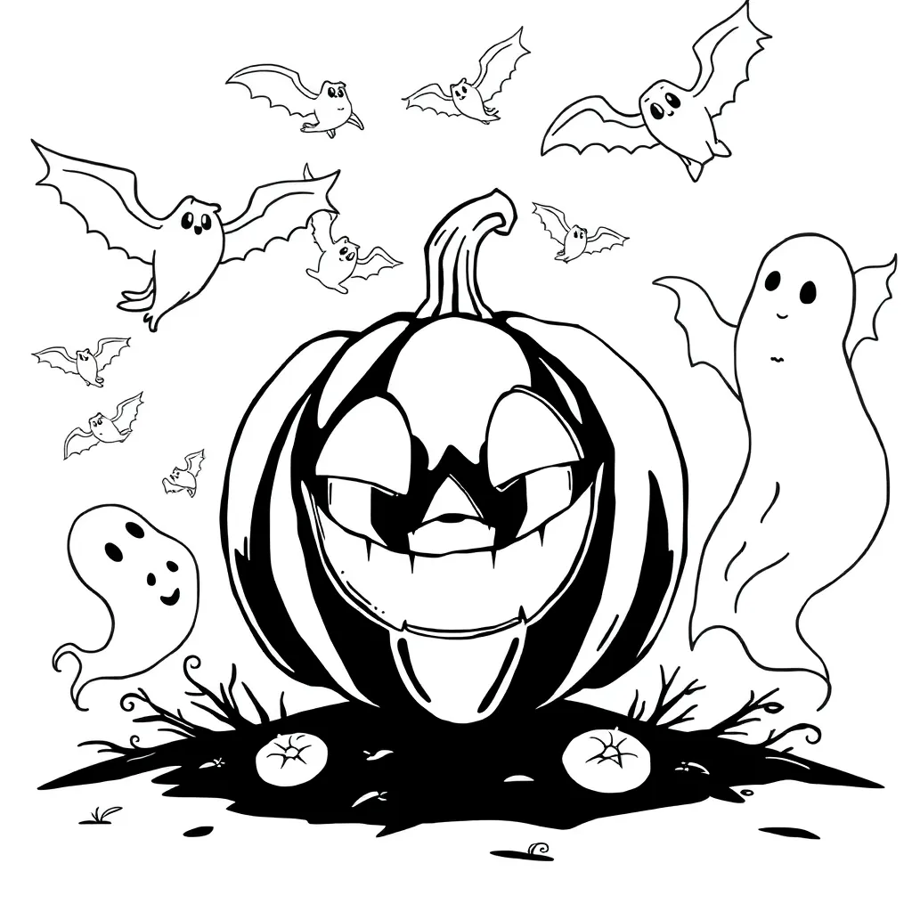 Halloween coloring page