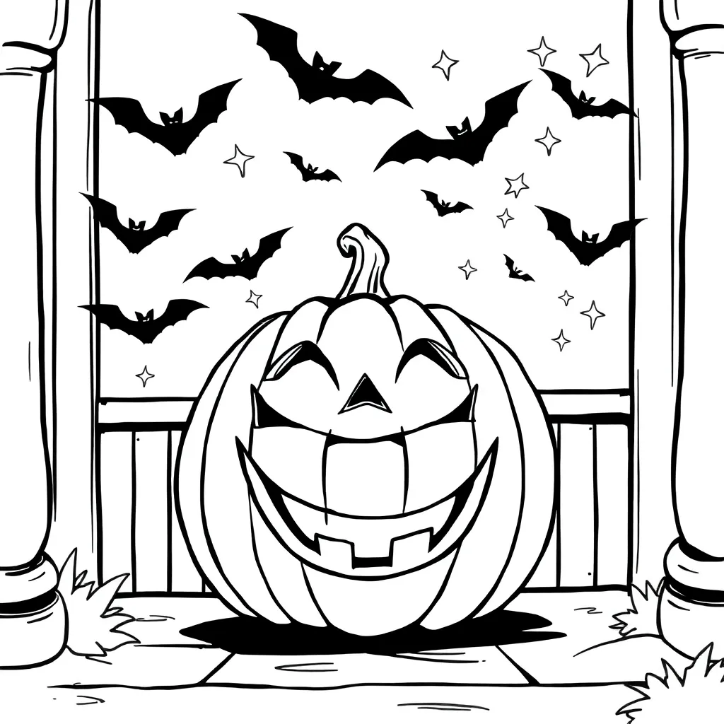Halloween coloring page