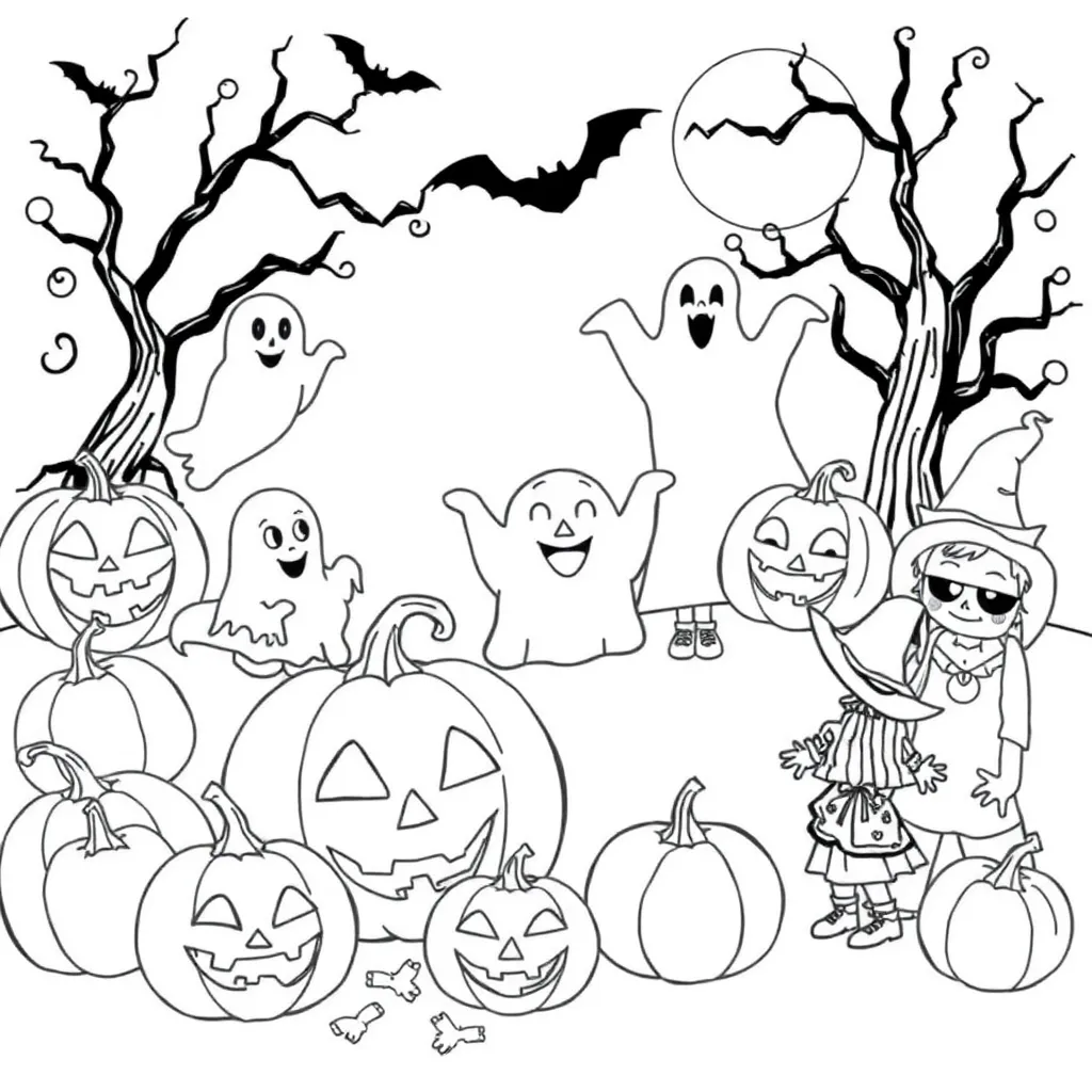 Halloween coloring page