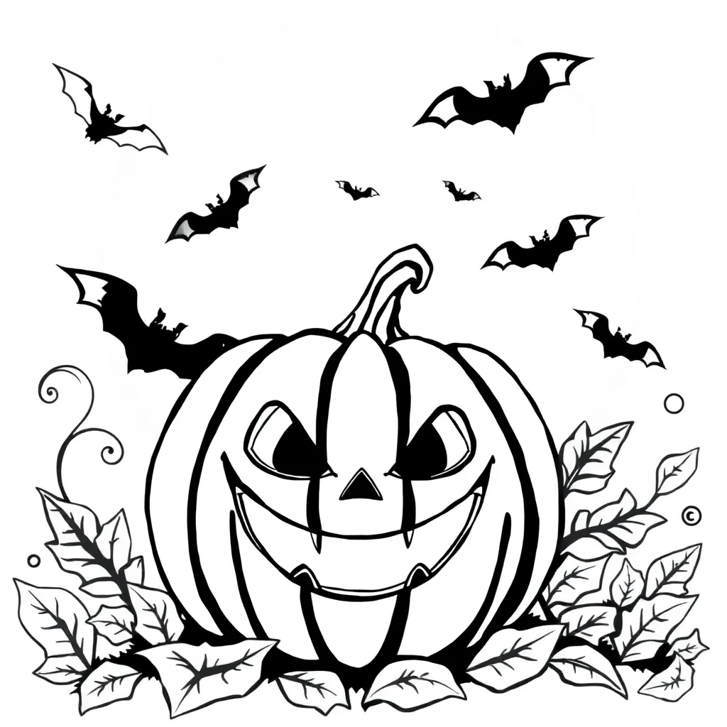 Halloween coloring page