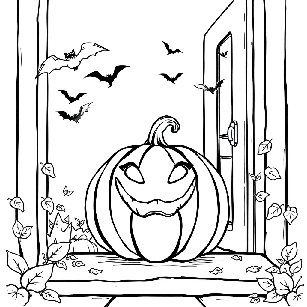 Halloween coloring page