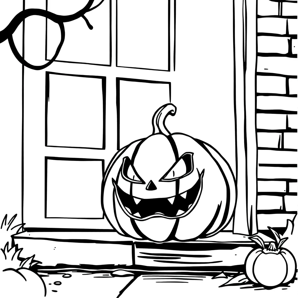 Halloween coloring page