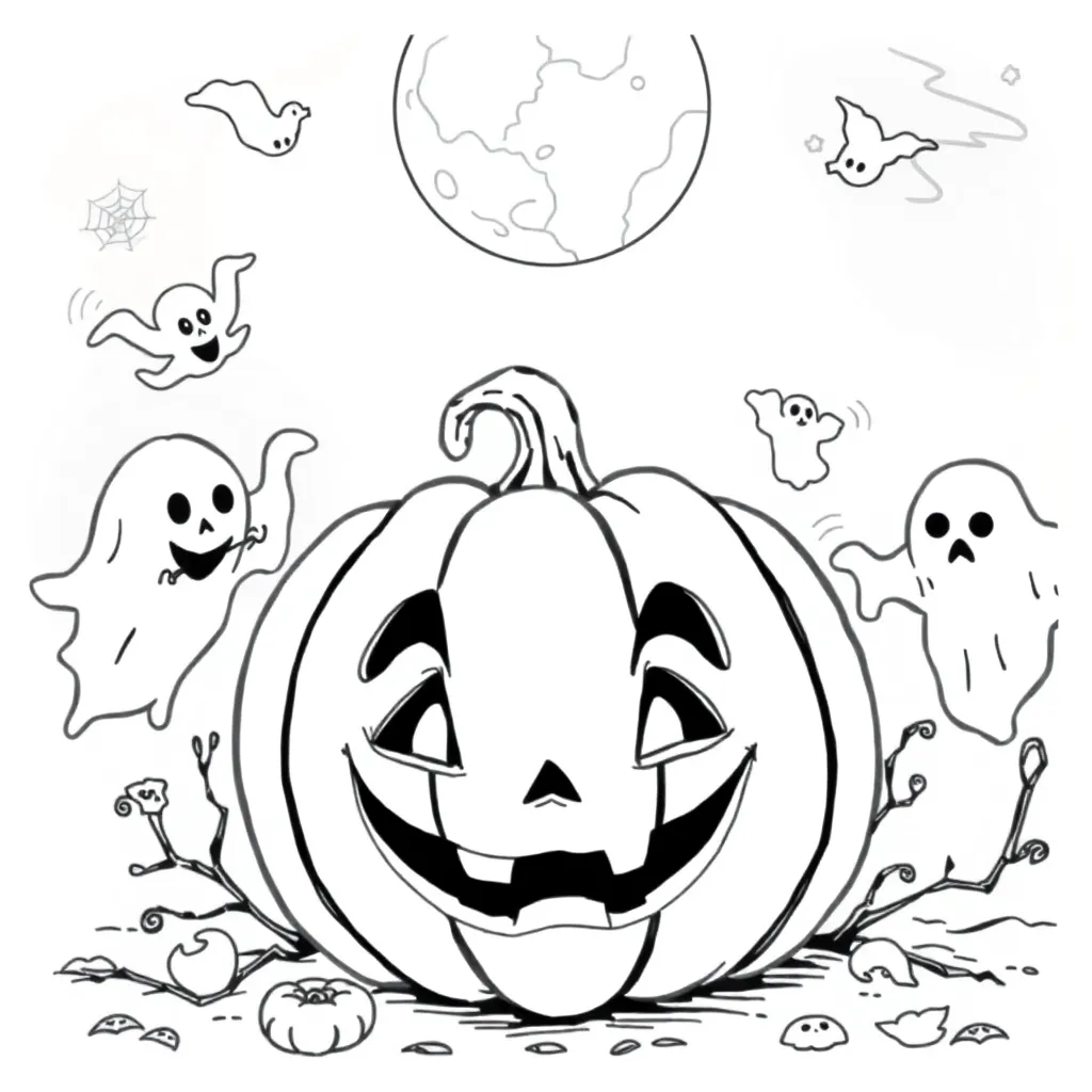 Halloween coloring page