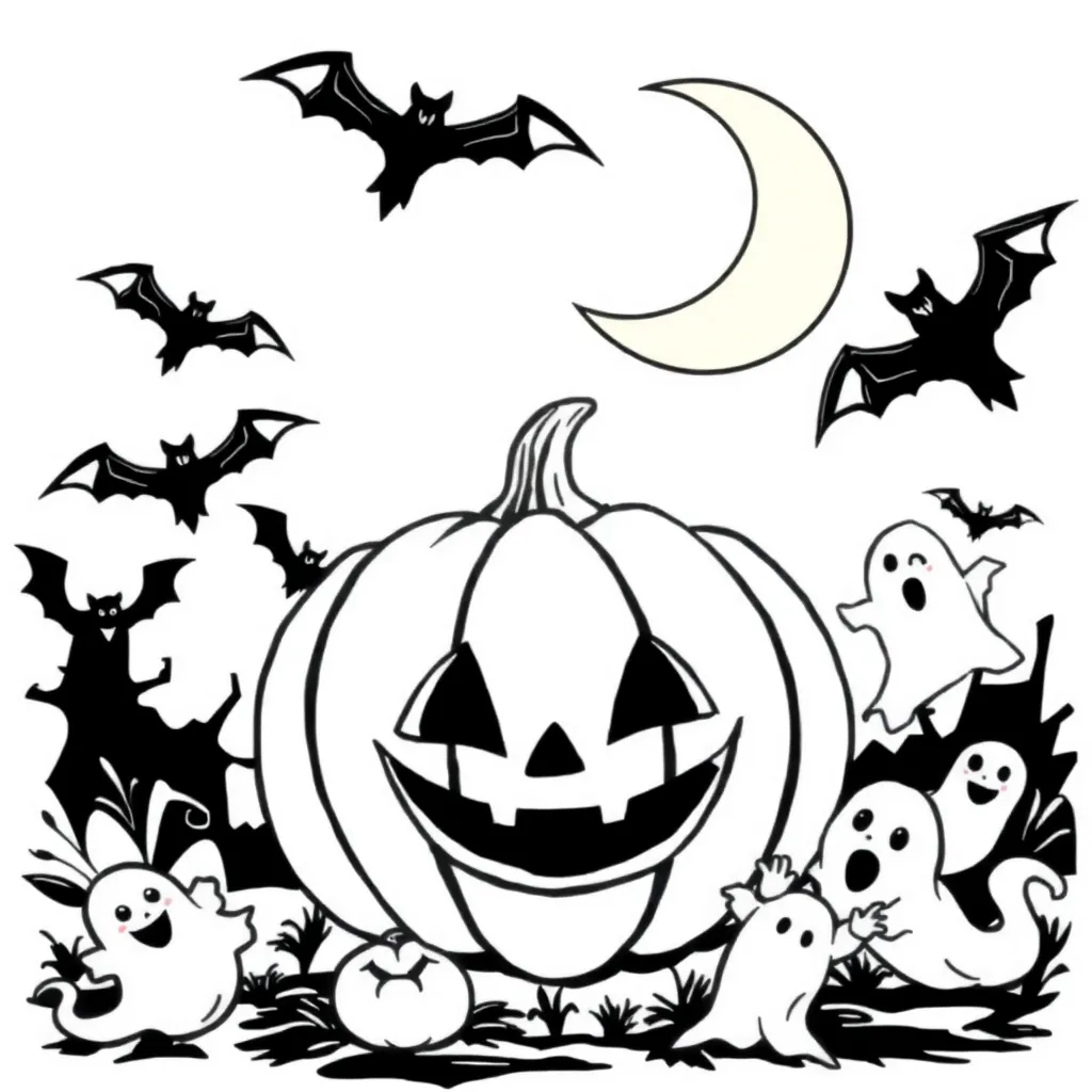 Halloween coloring page