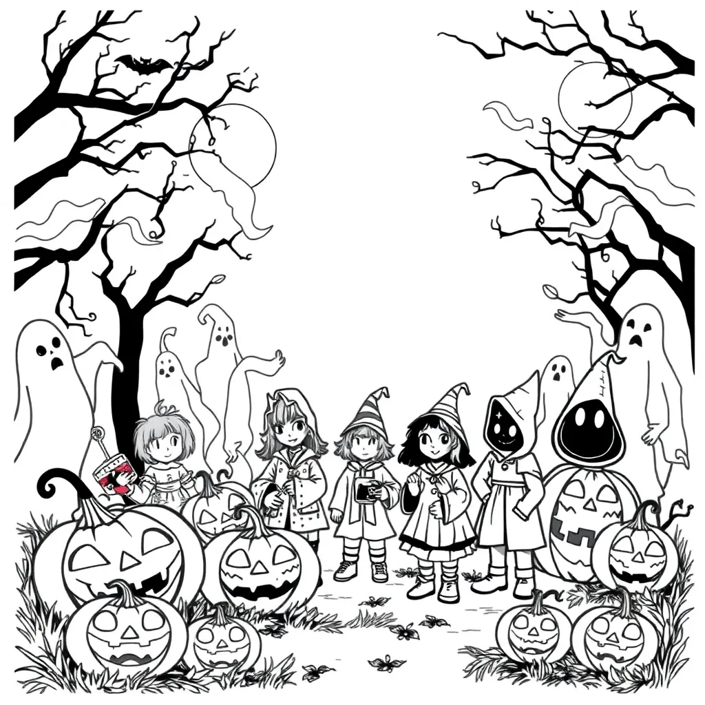 Halloween coloring page