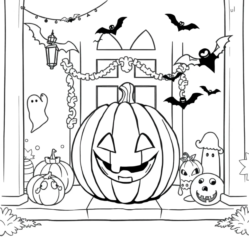 Halloween coloring page