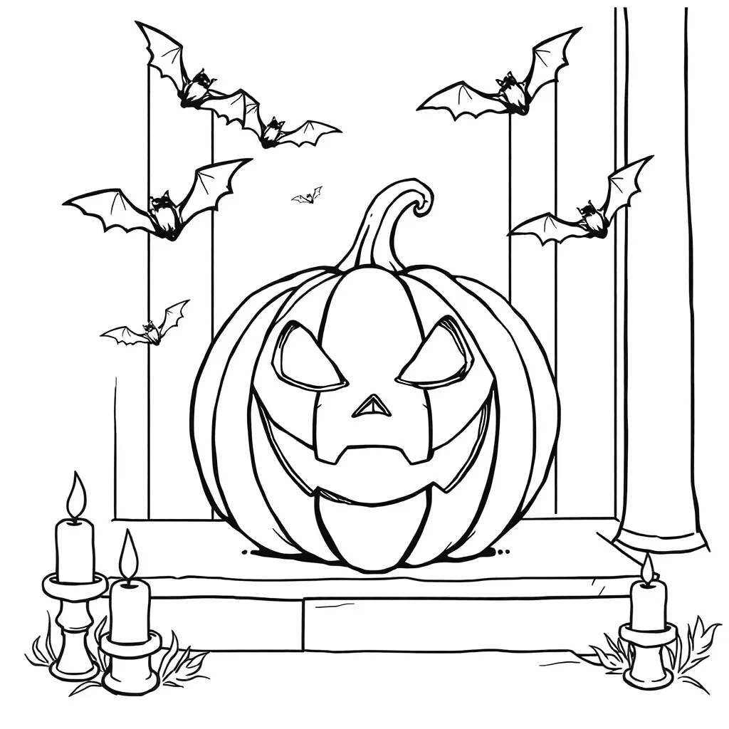 Halloween coloring page