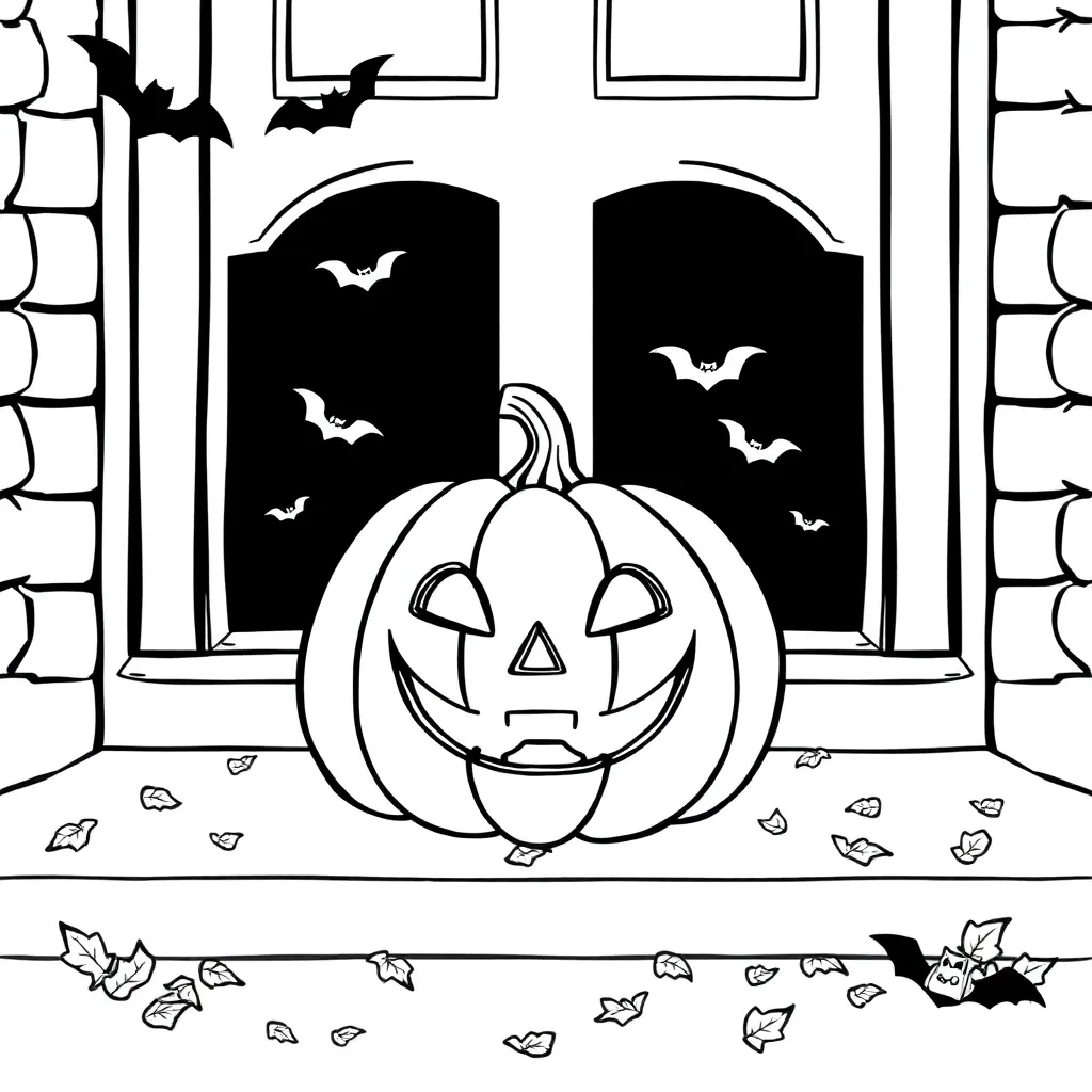 Halloween coloring page