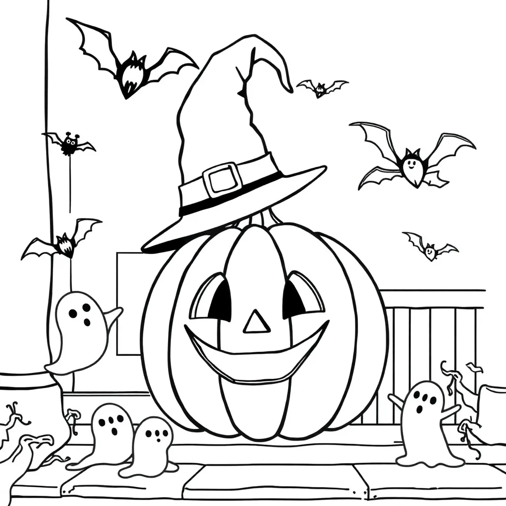 Halloween coloring page