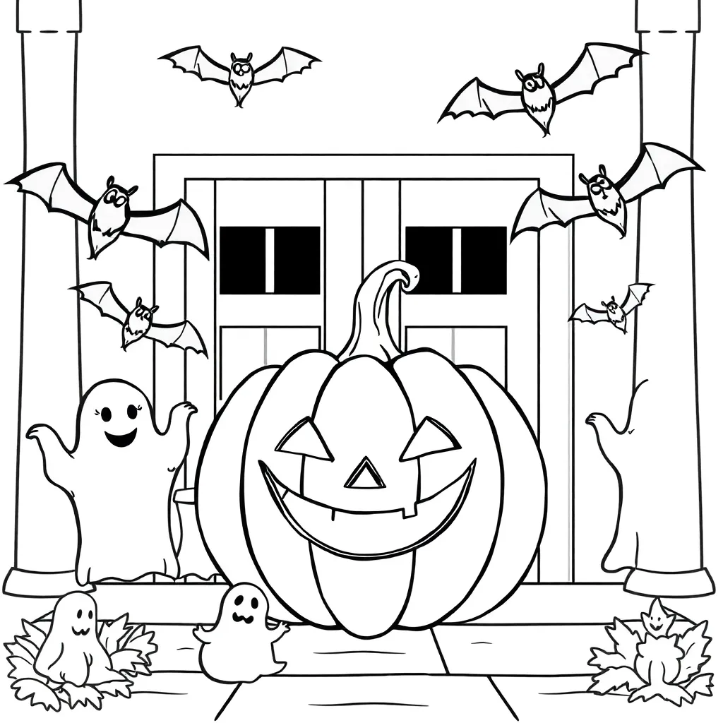 Halloween coloring page