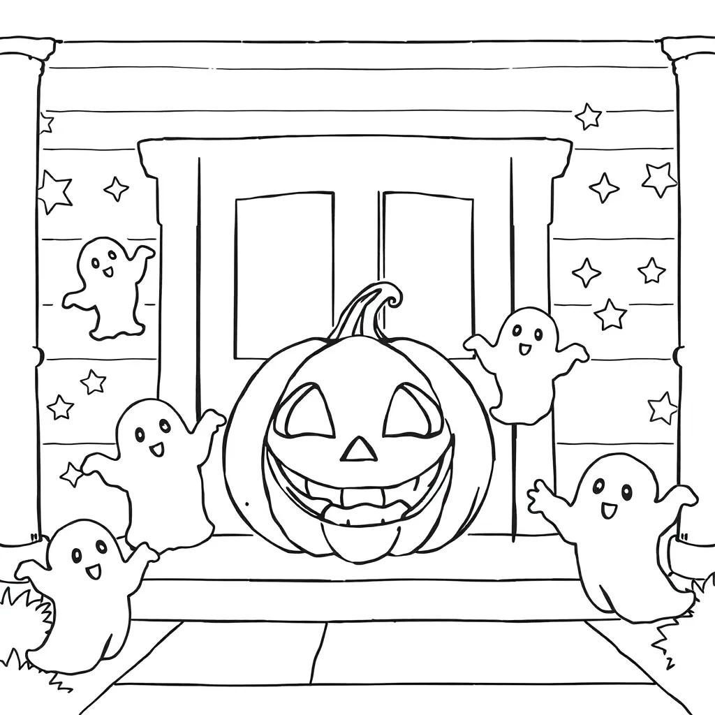 Halloween coloring page